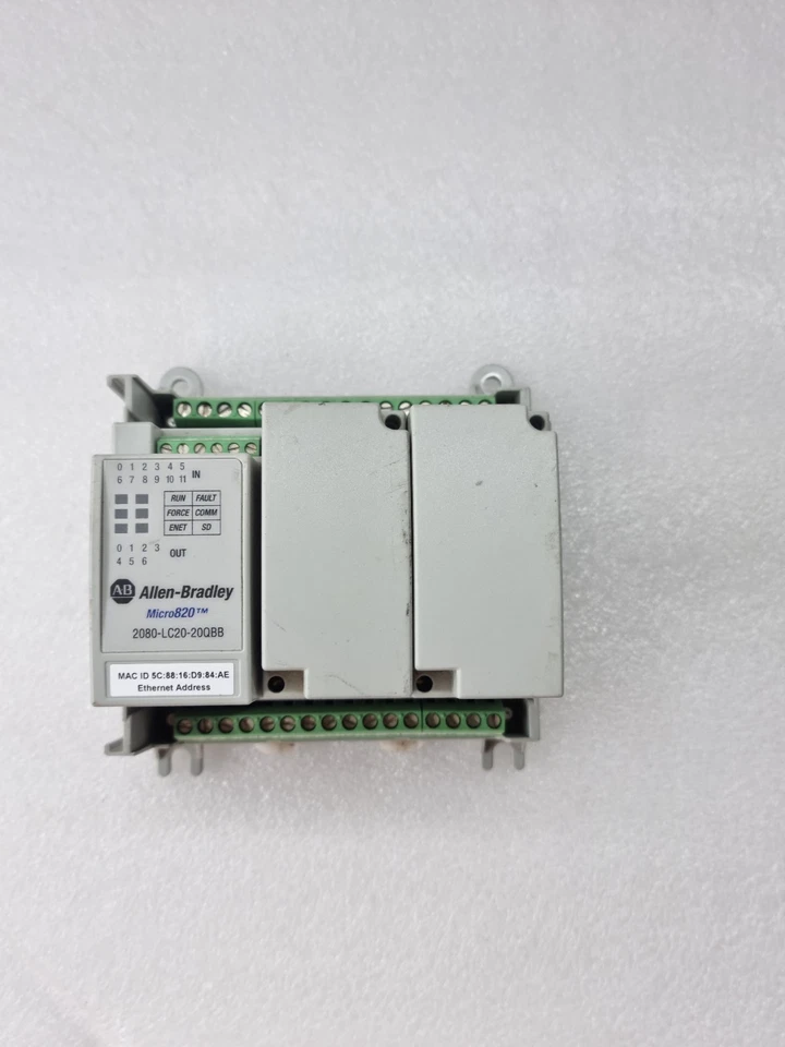 ALLEN BRADLEY Micro820 2080-LC20-20QBB SER C EtherNet Ip Plc (Error as Video)